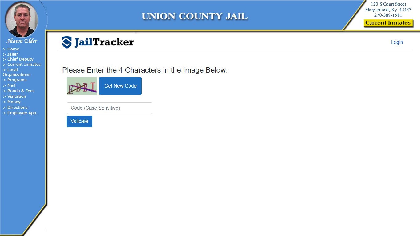 Current Inmates - Union County Jail